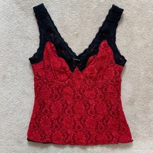 y2k lace lingerie cami!
